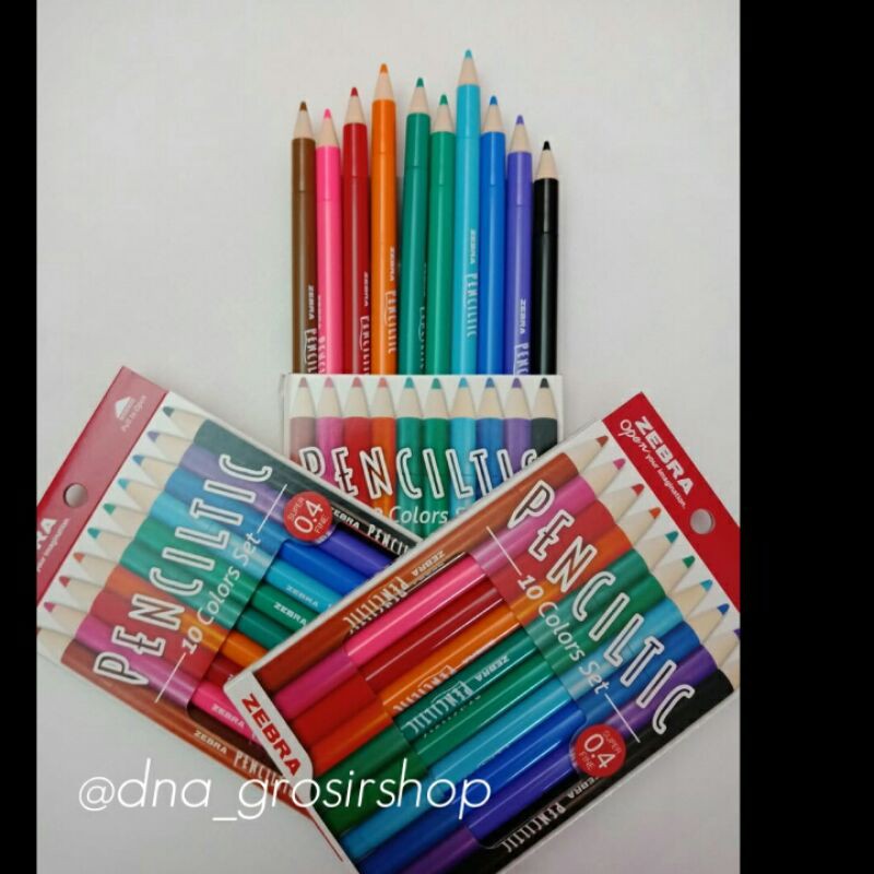 

Pulpen Penciltic Paket 10 warna / Penciltic Fineliner 10 Colors Set zebra 0.4 mm