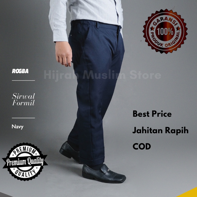 celana sirwal chino pria celana sirwal kantor premium formal By ROSAL