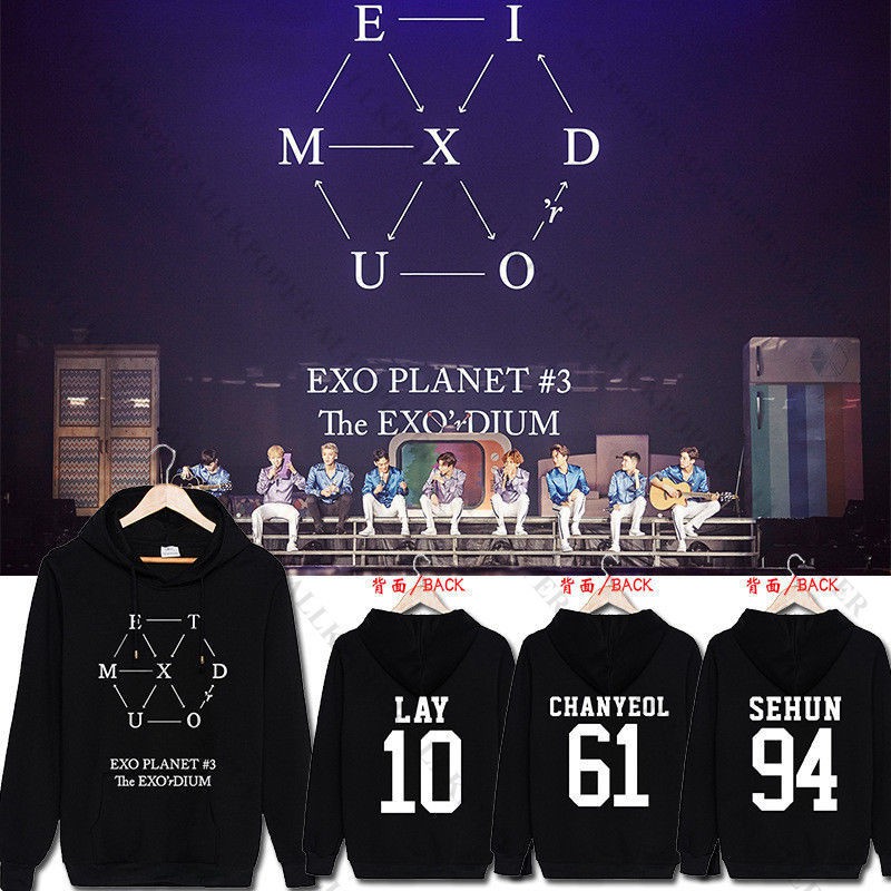jaket exo hoodie exo member exo exact exordium