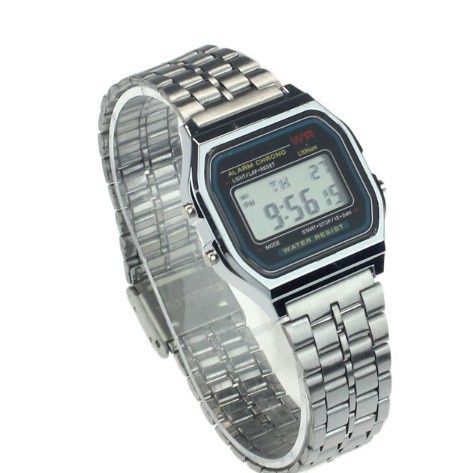 ✅Grosir Jam Senen - JAM TANGAN MODEL CASIO DIGITAL LED 168 RANTAI PRIA / WANITA FASHION GROSIR MURAH CS002