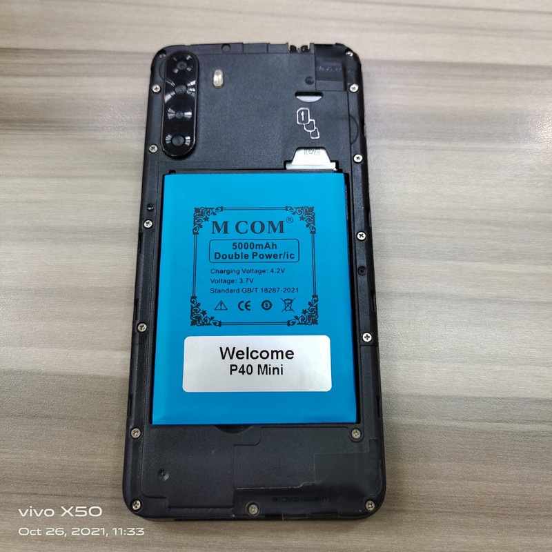 Battery Batere Batre Baterai Double Power Mcom Welcome P40 Mini