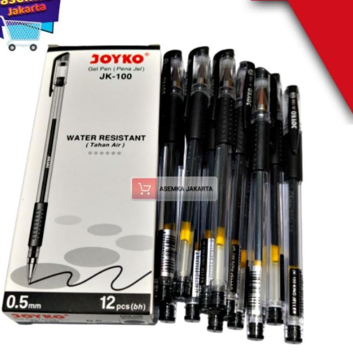 

✅Viral Banget❤ Pen Bolpen Gel JK-100NT /JK-100 Joyko (12Pcs) produck terlaris
