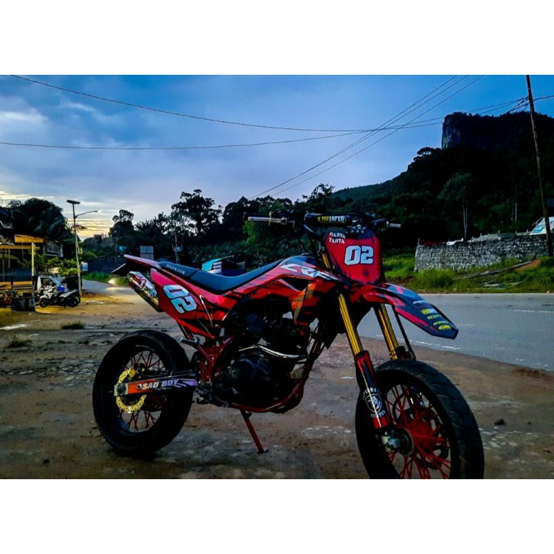 DECAL CRF HOLOGRAM PELANGI CUSTOM
