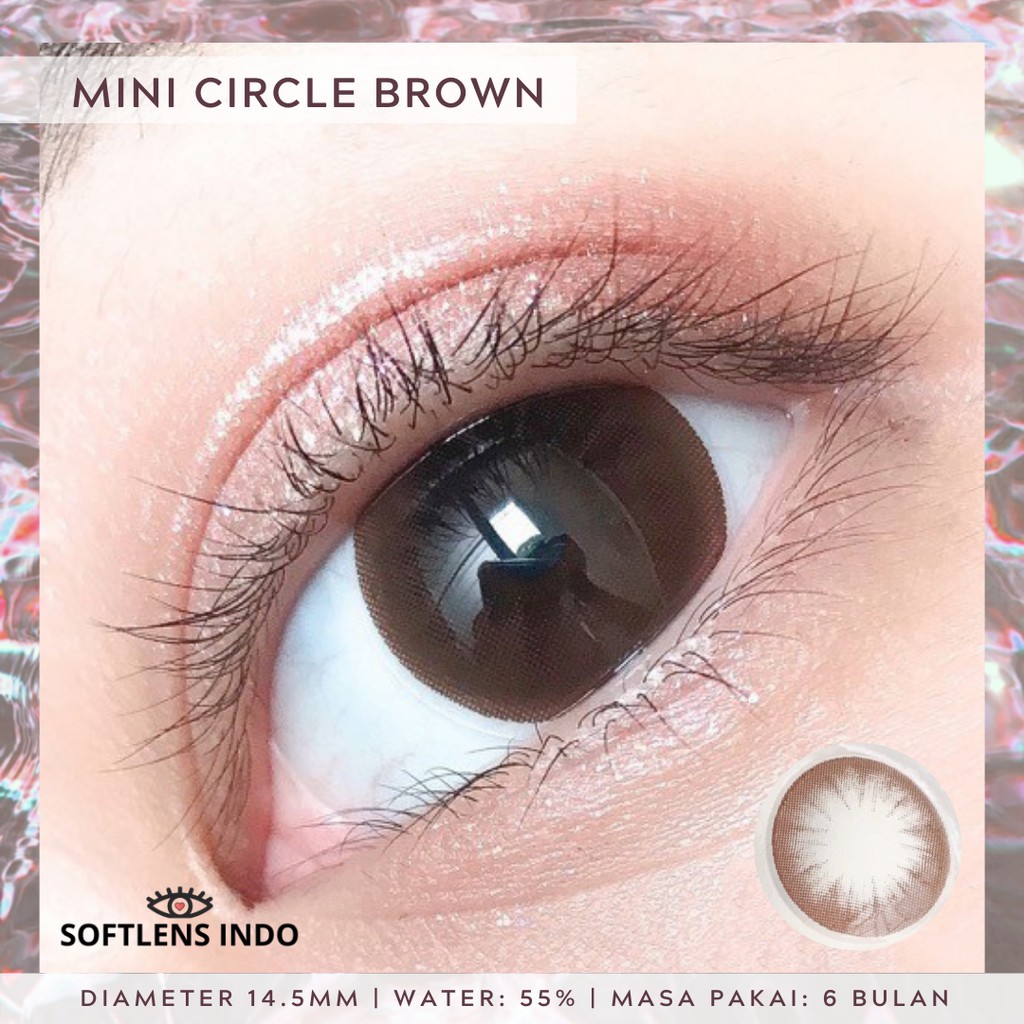 

Softlens kitty kawaii mini circle brown/ coklat