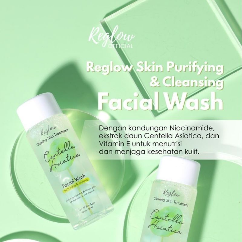 Reglow Facial Wash Sabun Pembersih Muka 100 ml Pria dan Wanita Perawatan kulit