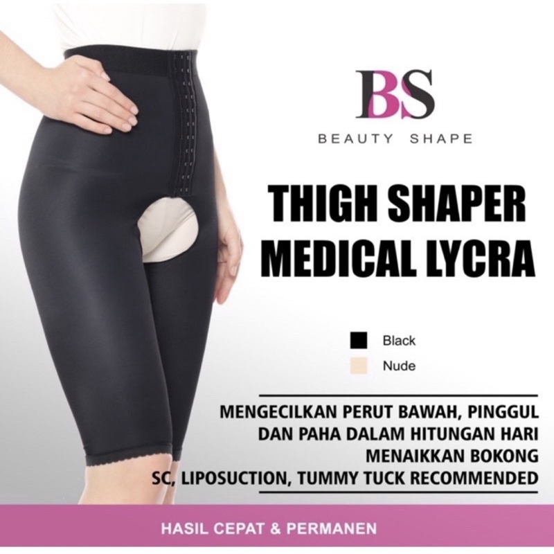 beauty shape thigh shaper medical lycra grade