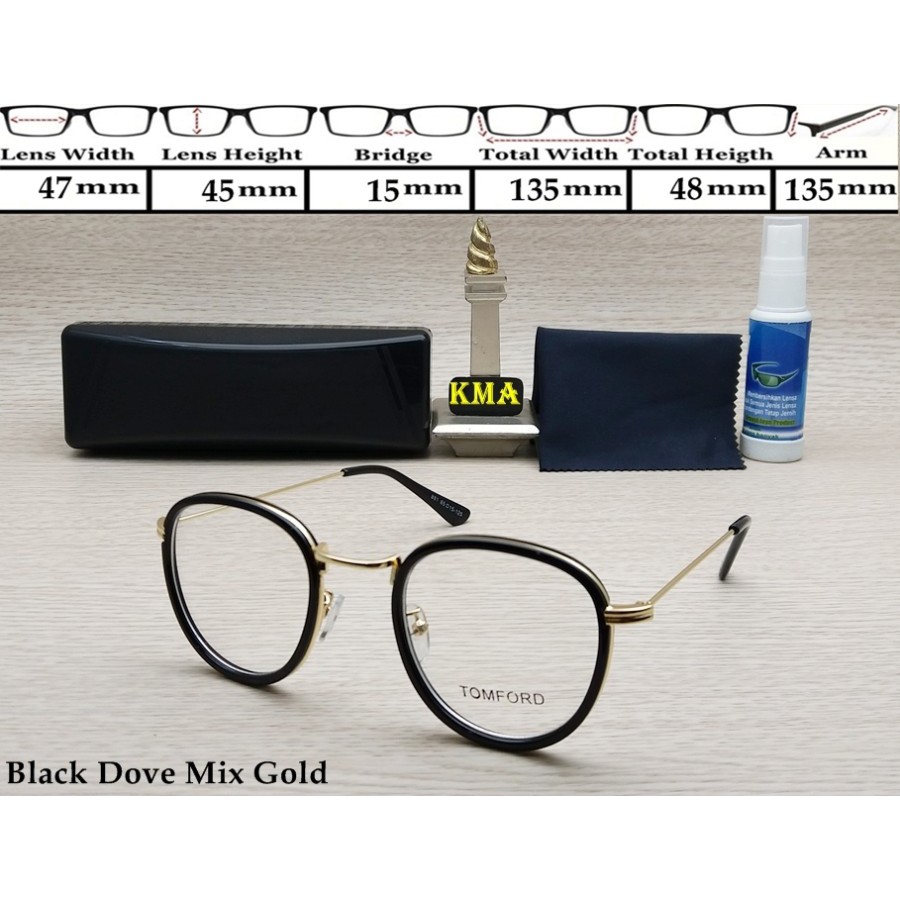 Frame kacamata minus tomford kacamata minus bulat frame minus