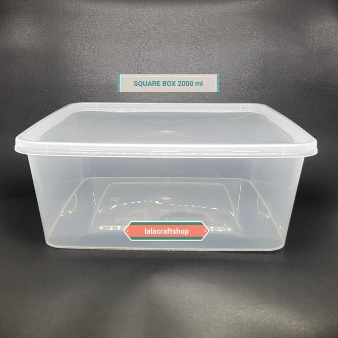KOTAK PLASTIK BENING 2000 ML / THINWALL KOTAK 2000ML / 1 pack 25 pcs
