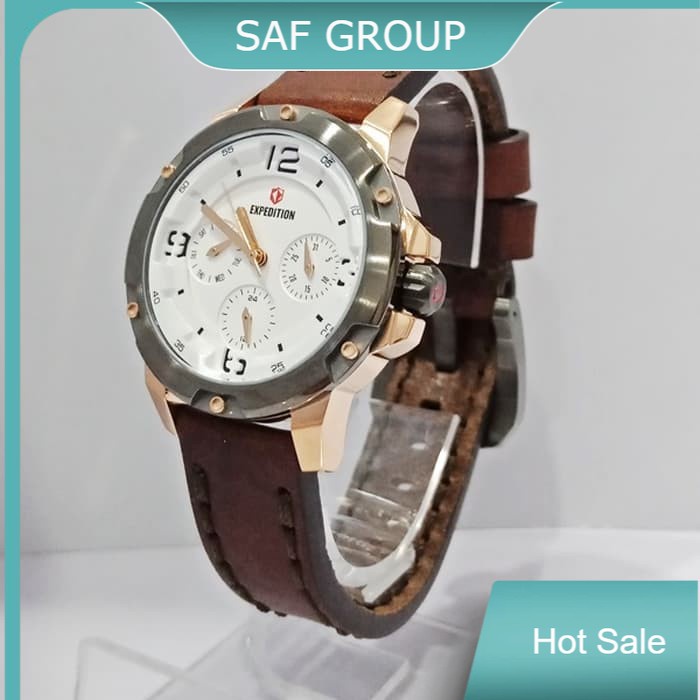 JAM TANGAN WANITA EXPEDITION E 6698 / E6698 LEATHER ORIGINAL by plp