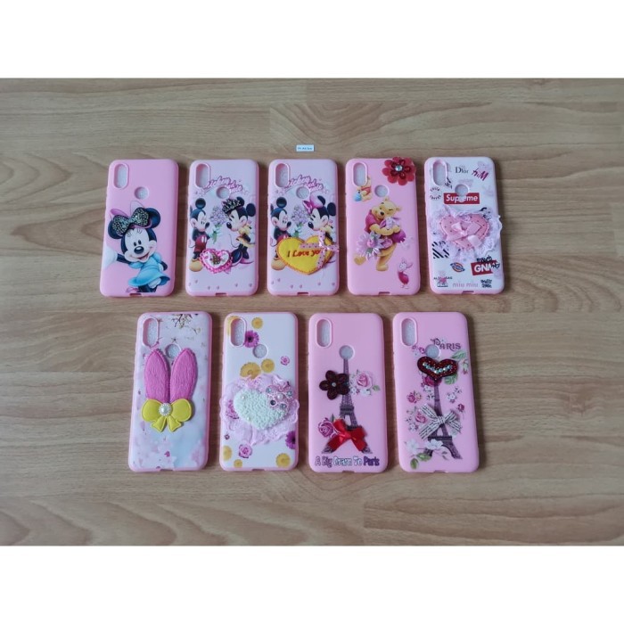 Softcase Xiaomi Mi A2 Case Pink Motif Kartun Xiaomi MiA2 Mi6x Mi 6X