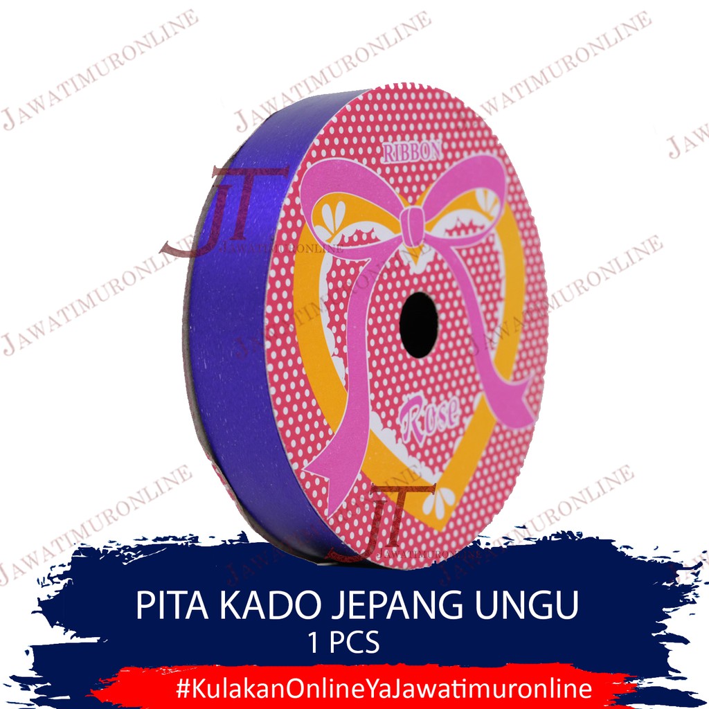 Pita Jepang / Pita Kado Jepang KILAP Ungu