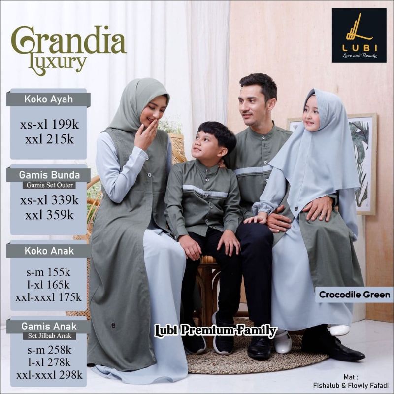 LUBI GRANDIA LUXURY SARIMBIT CROCODILE GREEN