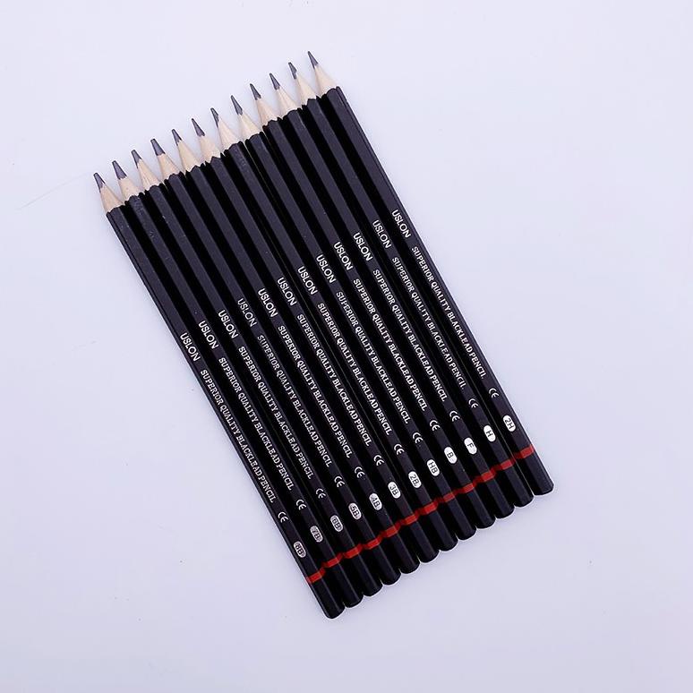 

[KODE 7N07V] isi 12 pcs Pensil gambar sketsa set lengkap 2H H F B HB 2B 3B 4B 5B 6B 7B 8B Charcoal Pencils Set