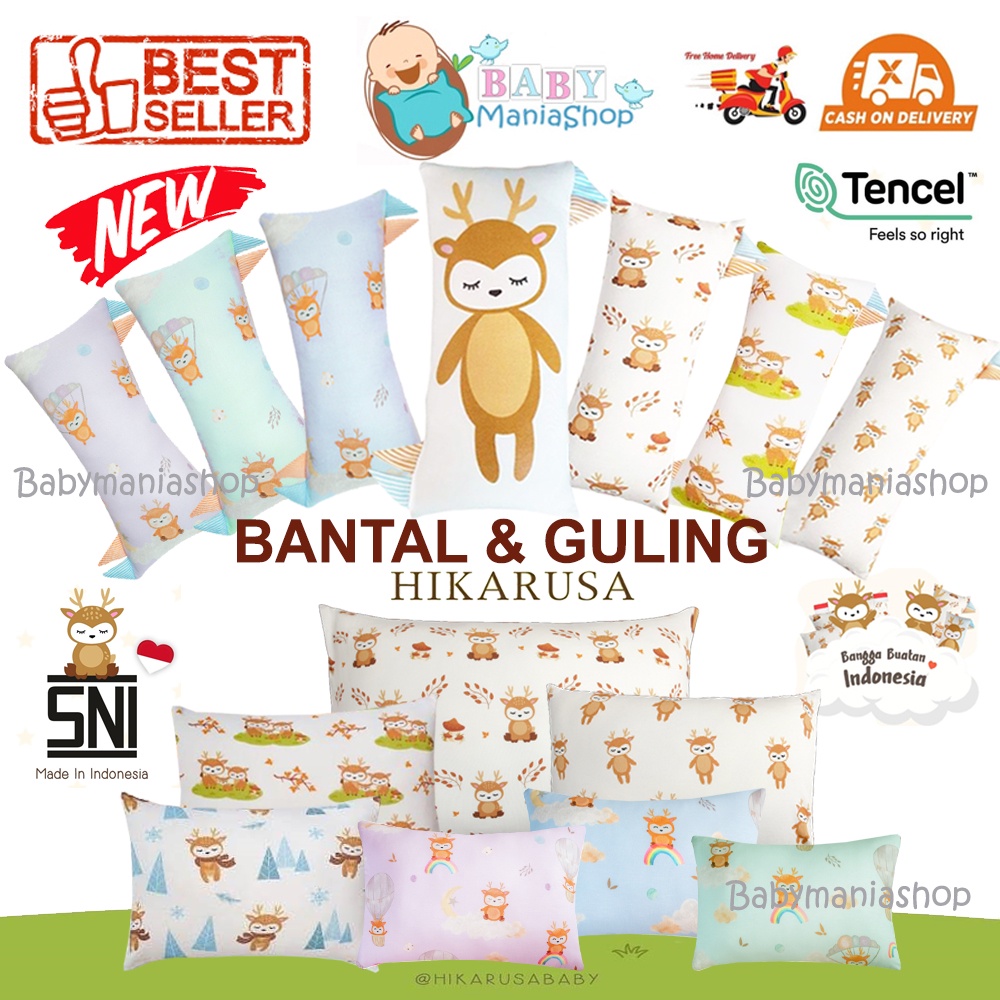 Hikarusa HIKARU GULING Anak Guling Bayi Size S M L XL Sky Deer BUDDY BOLSTER BAMBOO TENCEL