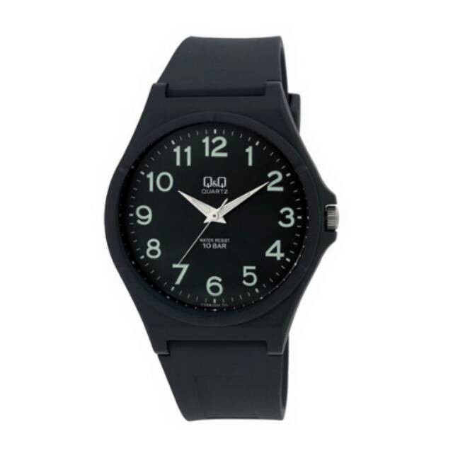 Jam Tangan Pria Sporty Jarum Luminus Rubber Analog Original Q&amp;Q QNQ QQ VQ66 VQ66J Series