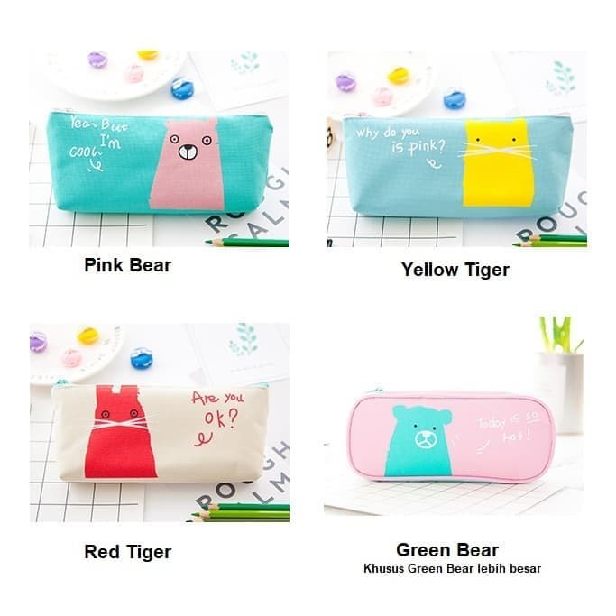 

Tempat Pensil Tiger and Bear