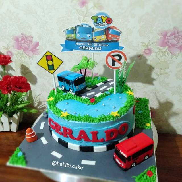 Kue Ultah Tayo Birthday Cake Tayo Kue Tayo Shopee Indonesia