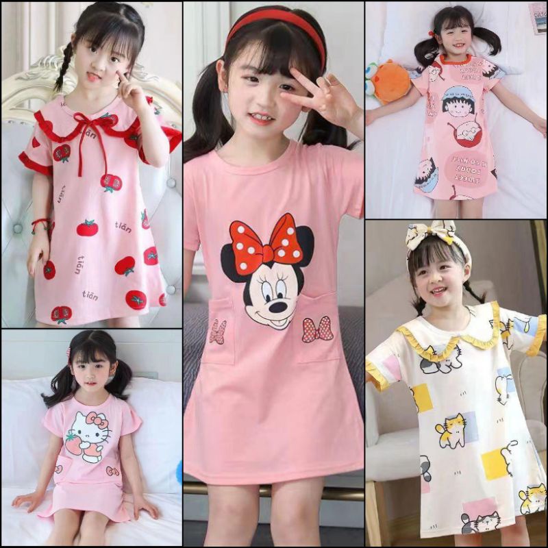 BAJU TIDUR COUPLE MOM KIDS IMPORT / DASTER KAOS COUPLE KEKINIAN MOM KIDS