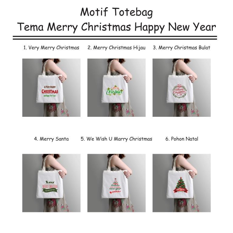 

Goody Goodie Bag Totebag Natal Christmas New Year Sablon Tas Belanja Jinjing Tahun Baru Souvenir Gif