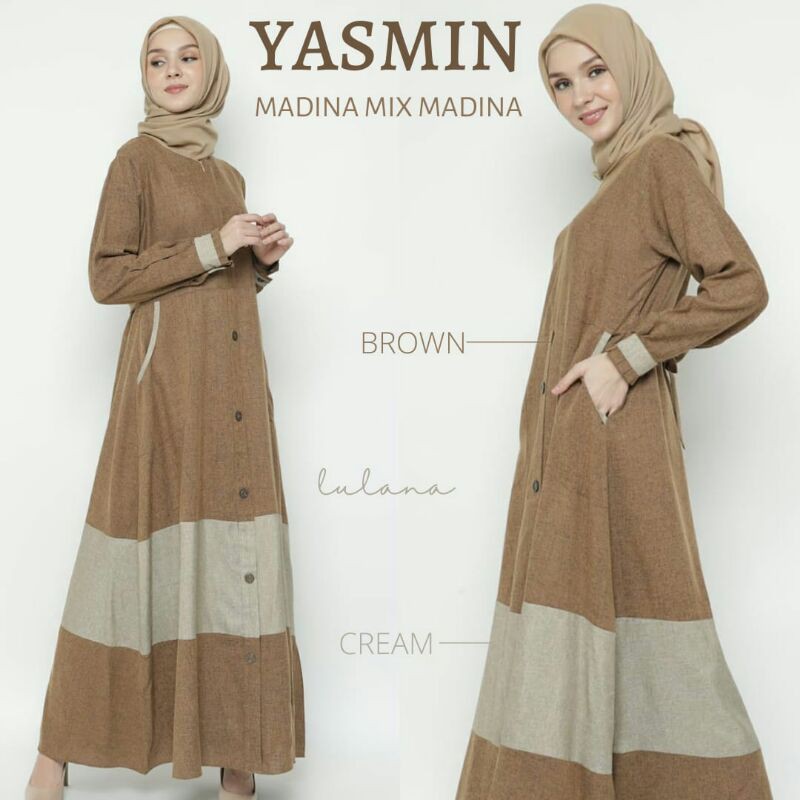 GAMIS YASMIN BY LULANA HIJAB