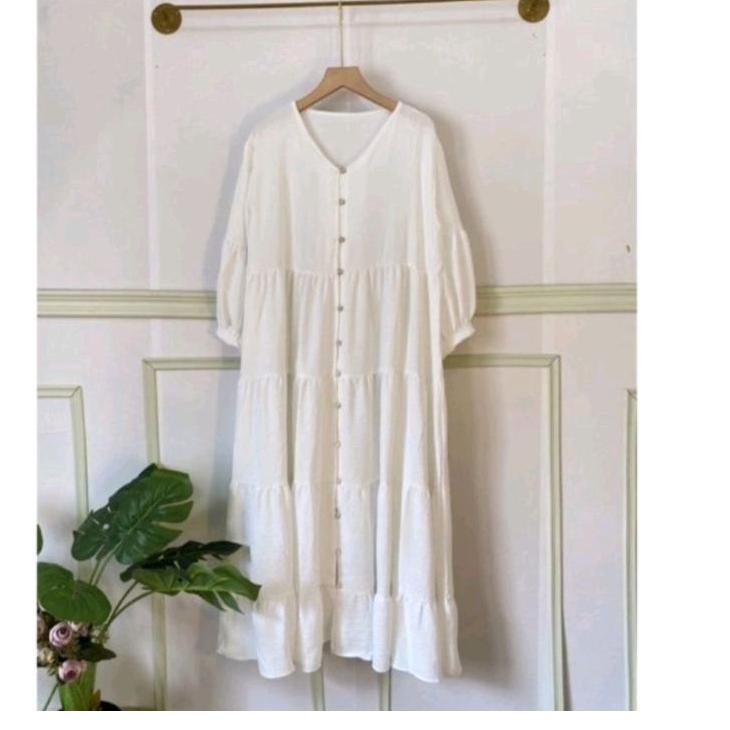 Viral MIDI DRESS MUTIARA CRINCLE / MIDI DRESS CRINCLE AIRFLOW / MIDI DRESS JAMUR / MIDI DRESS CRINCL