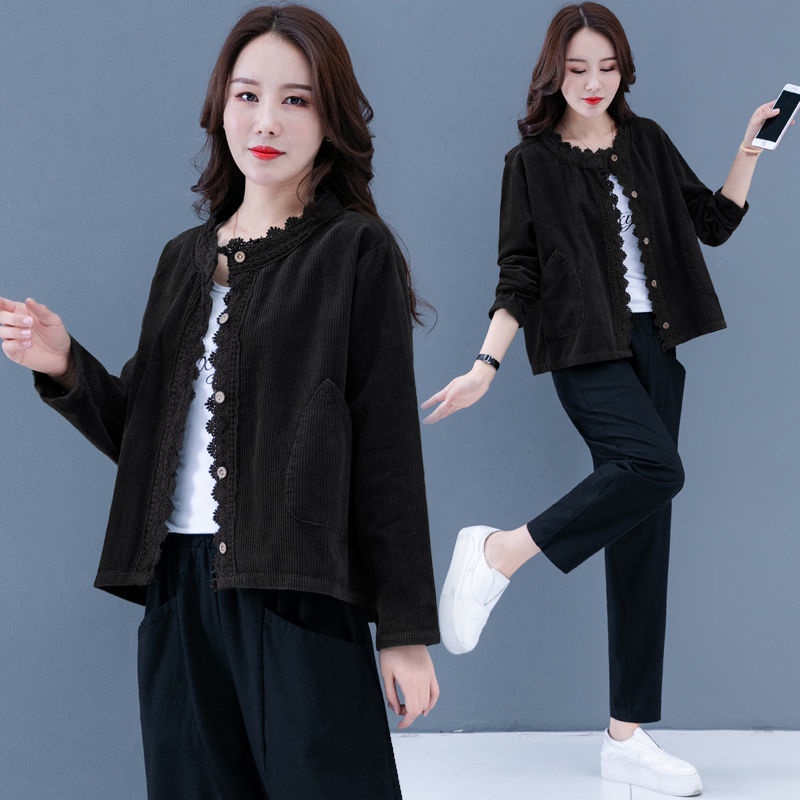 Kemeja Corduroy Wanita Import Lengan Panjang Flanel Shirt Baju Atasan Wanita Kekinian