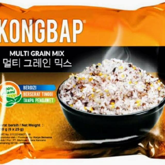 

**kongbap multi grain mix original **kemasan pack 6 x 25 gr / SELALU READY