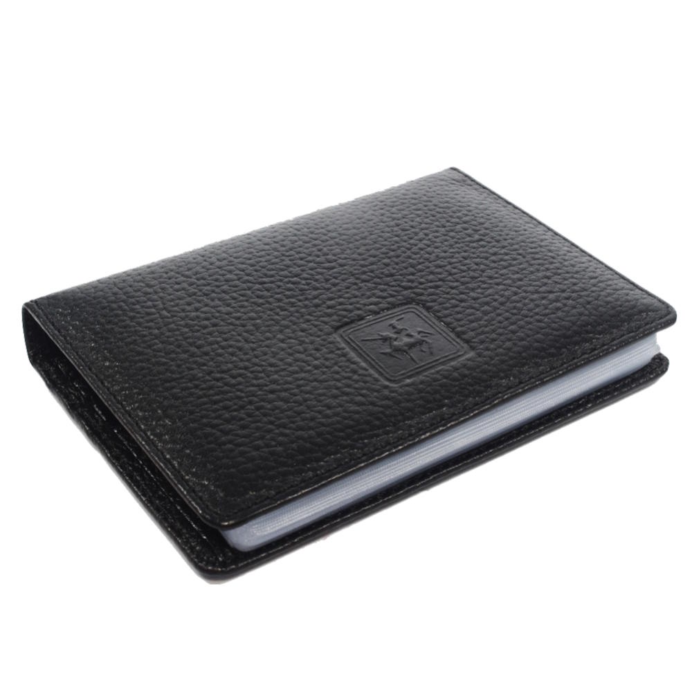 TOKOKOE - Dompet Pria Dompet Kartu Card Holder Bahan Kulit - David Jones CC08 Black