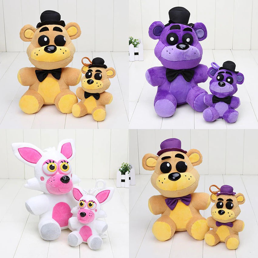 mainan 25cm / 14cm Five Nights At Freddy Plush toys FNAF Golden Fazbear Nightmare Fredbear Mangle