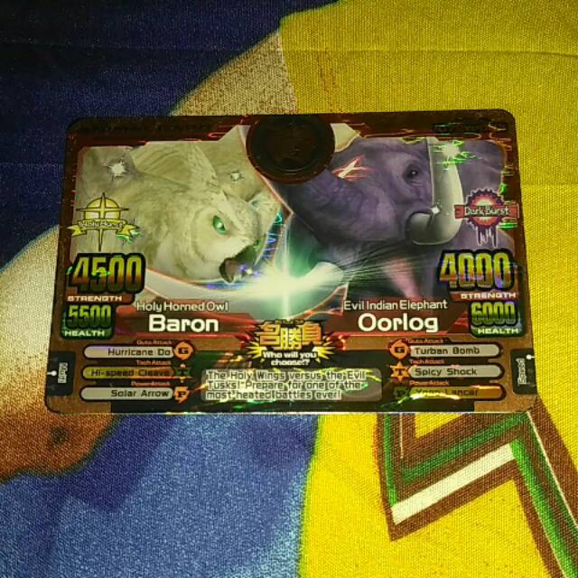 Animal kaiser card. Bronze animal card baron vs Oorlog evo 6 asli dari mesin
