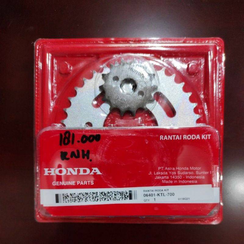 Gear Set Supra Fit New Gear paket supra fit 2006 ORI 06401-KTL-700