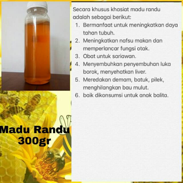 

Madu Randu Herbal 300gr 1000% asli original