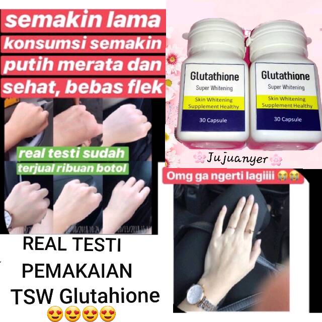 Suplemen Pemutih Tsw Super Glutathione Vitamin C Full Pemutih Shopee Indonesia