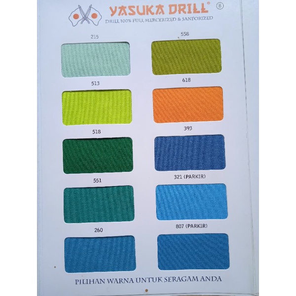 kain drill / bahan celana YASUKA DRILL