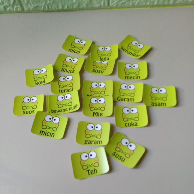 stiker bumbu Keropi/ keroppi/hello Kitty/Doraemon/Mickey mouse