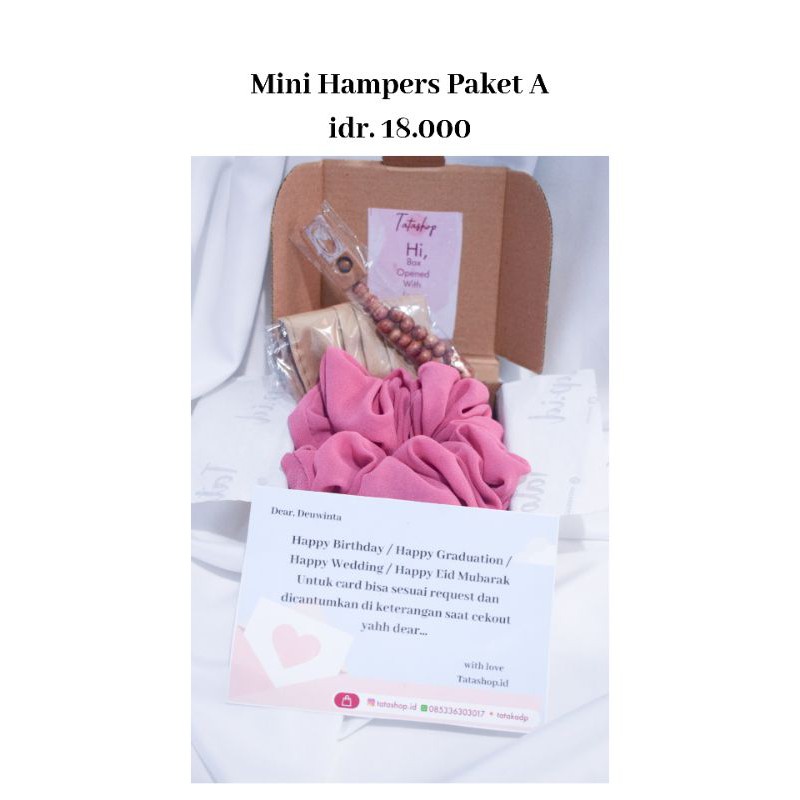 

HAMPERS MINI-SOUVENIR-KADO ULANG TAHUN-GIFT-REQUEST CARD