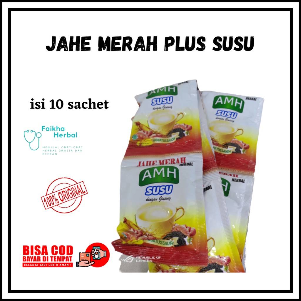 

Jahe Merah Amh Susu Plus Herbal Ginseng Per Renceng / Jahe Merah Bubuk Amh Susu