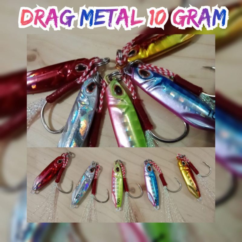 Micro Jig 10g 1 set tinggal lempar Slow Cash Duo