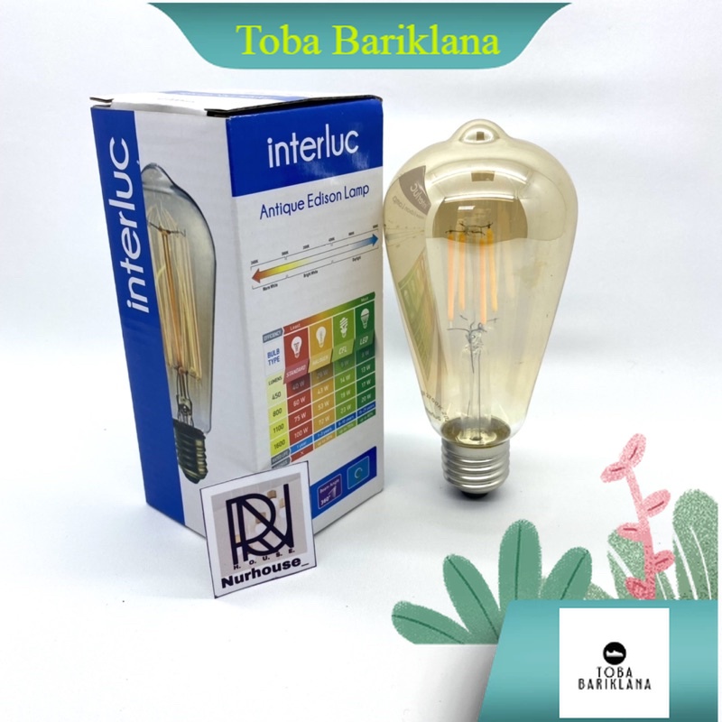 LAMPU FILAMEN 4 WATT ST 64 LED BULB FILAMEN