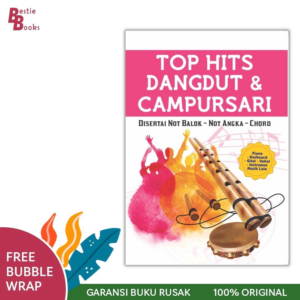BUKU MUSIK : TOP Hits Dangdut & Campursari : Buku Lirik Lagu : Kumpulan Lirik Lagu