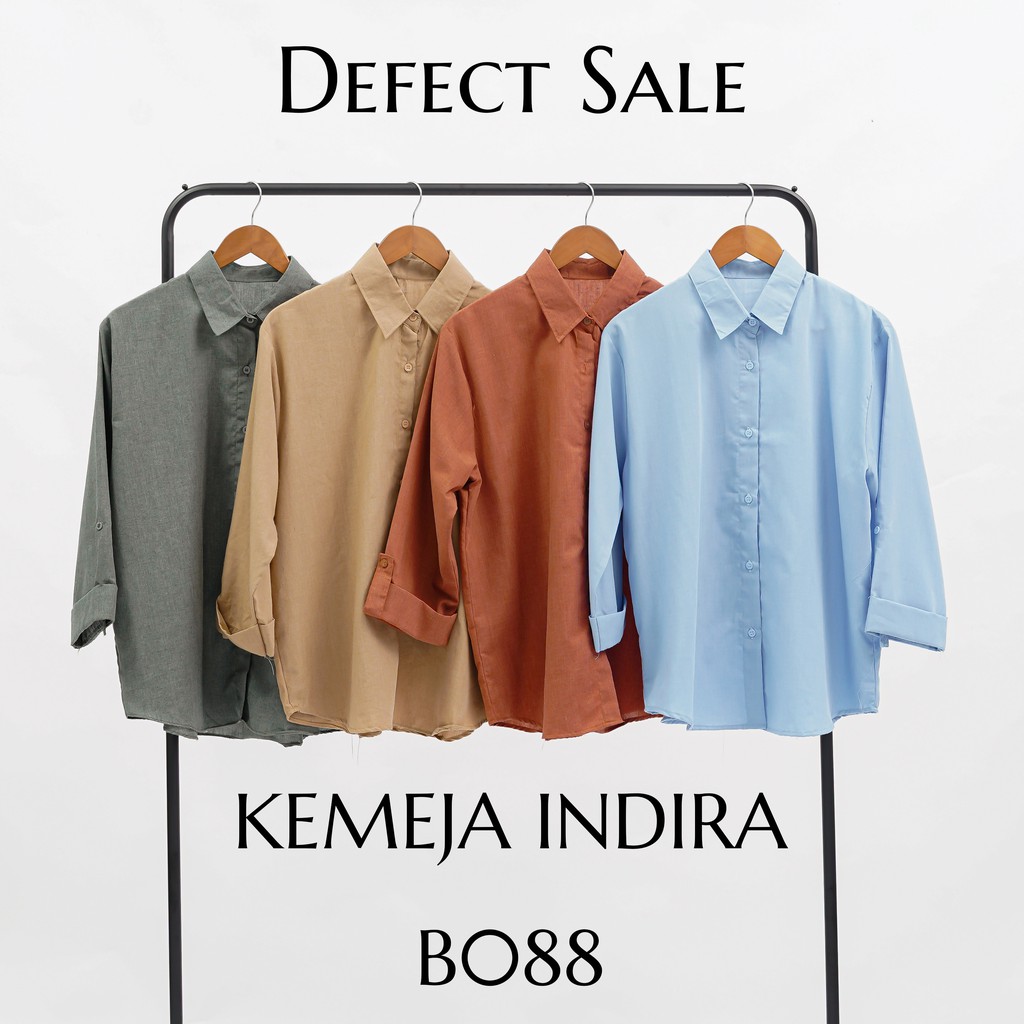 DEFECT / REJECT SALE KEMEJA INDIRA KATUN PREMIUM SHIRT BTS B088