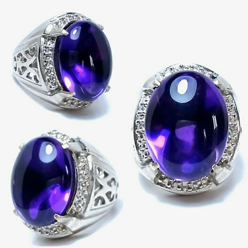 Batu KECUBUNG BUNGUR NATURAL AMETHYST