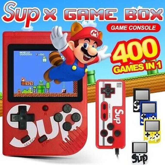 Cuci Gudang Awal Tahun Gameboy Retro Fc 400 Sup Dual Player Video Game Bot Gimbot Game Watch - Merah