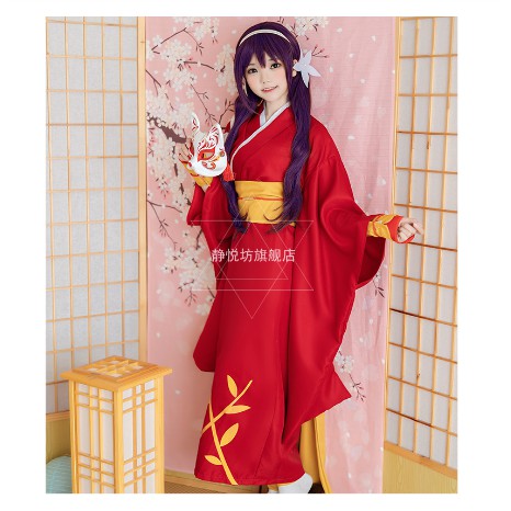 【QTakasi】New Bungo Stray Dogs Kyoka anime Izumi Cosplay Costume Yukata Kimono Uniform