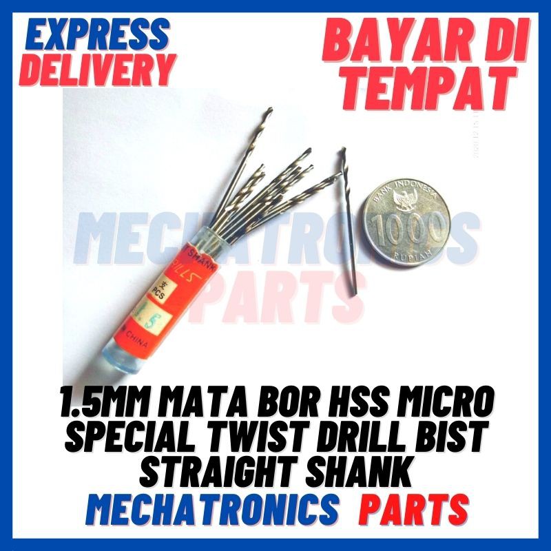 [PAS-9088] 1.5MM MATA BOR HSS MICRO SPECIAL TWIST DRILL BIST STRAIGHT SHANK