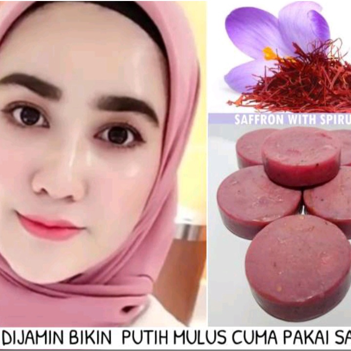 [BISA COD] Sabun Saffron Pemutih Wajah Pemutih Kulit Wajah Sabun Muka Sabun Walet Pemutih Kulit Sabun Pemutih