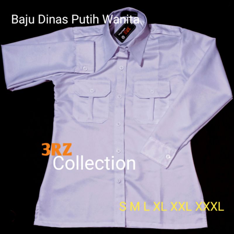 R5 Baju Dinas Putih Pns Wanita Baju Pdh Wanita Putih Seragam Putih Pns Wanita Baju Putih Atasan Pns