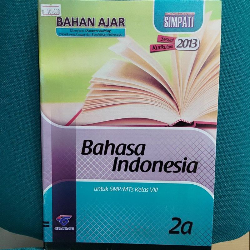 BUKU SOAL SIMPATI BAHASA INDONESIA 2A KELAS VIII CV GRAHADI