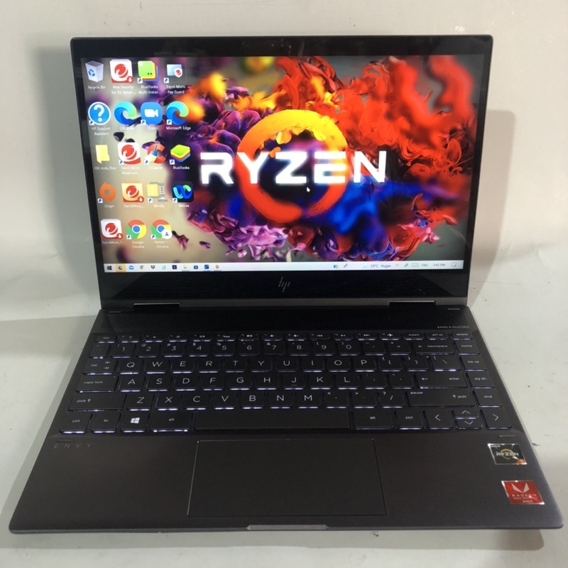 Laptop HP ENVY X360 Convertible 13 Touch - Mewah - Lcd Full HD IPS - 8/256GB