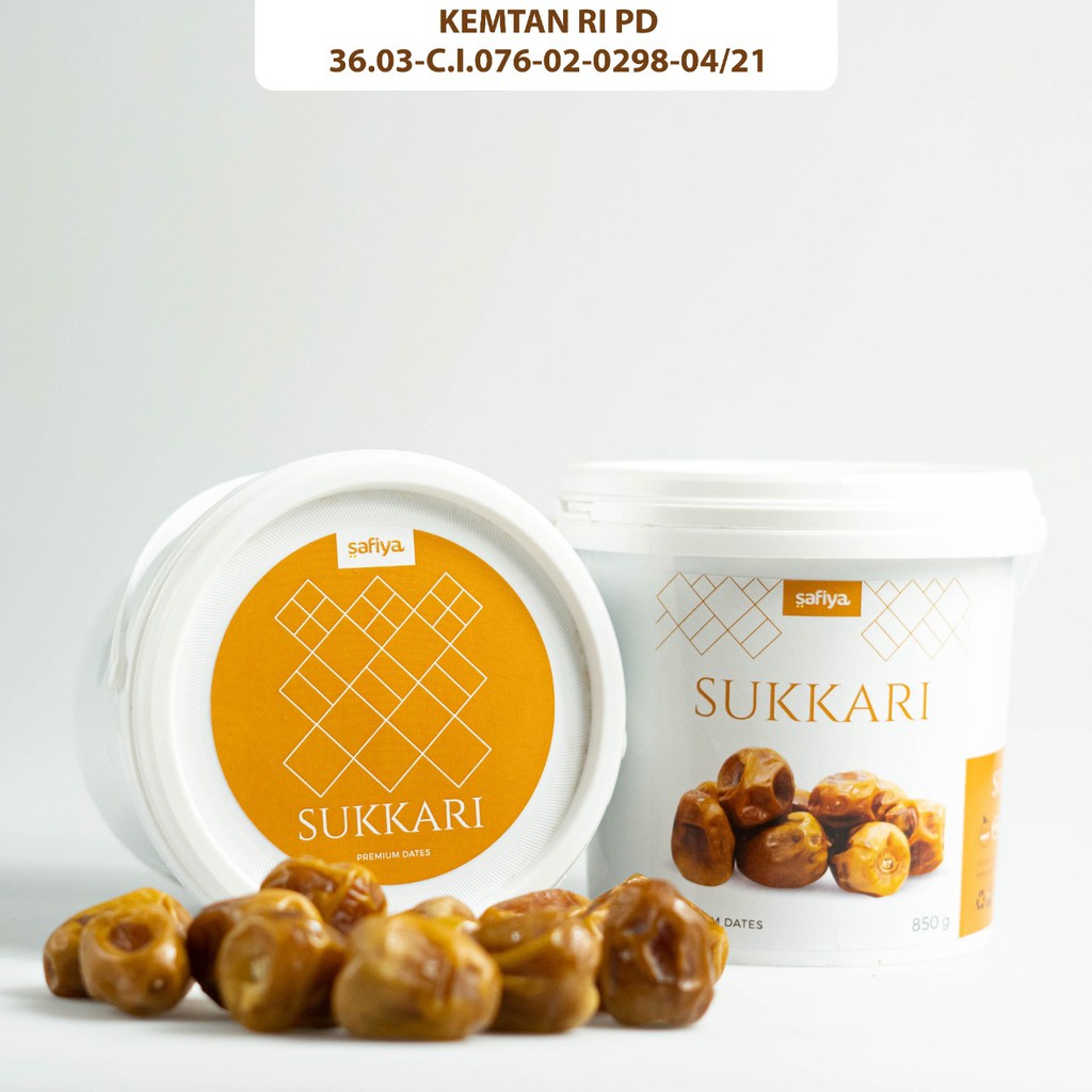 Kurma Sukari Ember Al- Qassim 850gr Kemasan Ember Premium Safiya